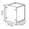 Pot à crayon aluminium et bois
