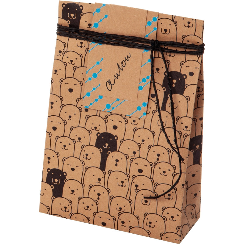 Bloc de 20 feuilles de papier kraft imprimé 120g et 230g format A4