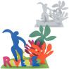 Lot de 5 sculptures carton rêverie végétale