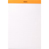 Lot de 2 blocs de bureau RHODIA 80 feuilles, format A4, quadrillé 5x5,