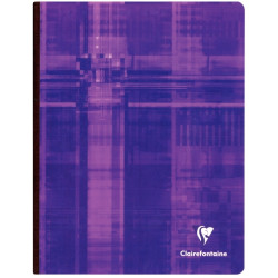 Brochure 192 pages CLAIREFONTAINE, format 17x22 cm, quadrillé 5x5, pap