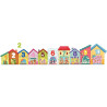 Puzzle encastrement XXL, les maisons de 1 à 10