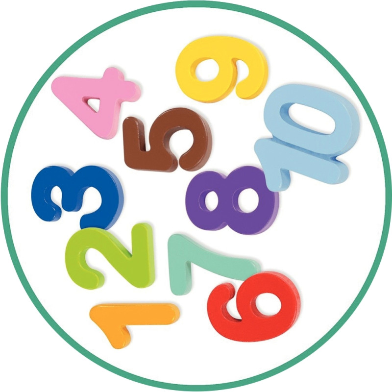Puzzle encastrement XXL, les maisons de 1 à 10