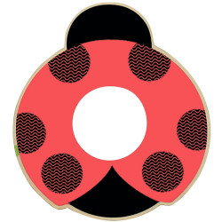 Encastrement 4 niveaux en bois, la coccinelle