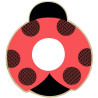 Encastrement 4 niveaux en bois, la coccinelle