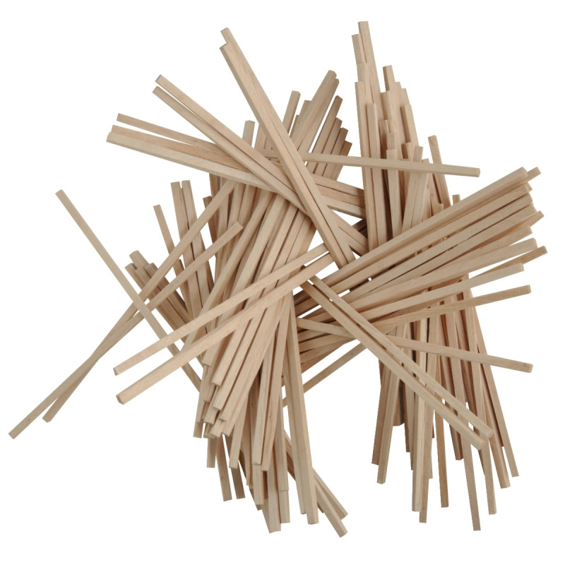 Sachet de 100 baguettes carrées format 5 x 200 mm