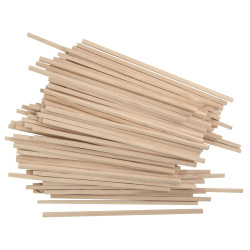 Sachet de 100 baguettes carrées format 5 x 200 mm