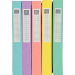 Boite de classement en carte lustrée AQUAREL dos 4 cm, coloris assorti