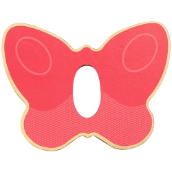 Encastrement 4 niveaux en bois, le papillon