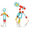 Jeu de construction les formes géométriques translucides