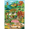 Puzzle d'observation 40 pièces, la ferme écolo