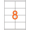 Boîte de 800 étiquettes multi-usages blanches 105x70mm