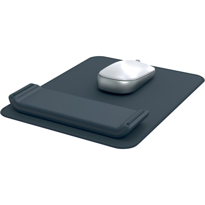 Tapis de souris Ergo avec repose poignet réglable gris foncé