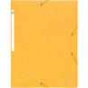 Chemise 3 rabats à élastiques SCOTTEN en carte lustrée 600g, jaune