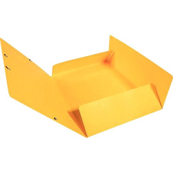 Chemise 3 rabats à élastiques SCOTTEN en carte lustrée 600g, jaune
