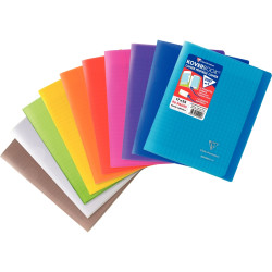 Piqûre 96 pages KOVERBOOK, format 17x22 cm, seyès 90g, couverture poly