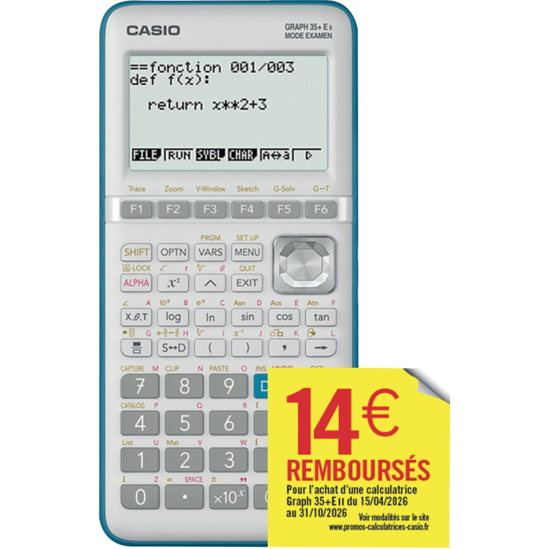 Machine à calculer graphique Casio Graph 35+ E II
