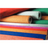 Paquet de 5 feuilles de crépon métallisé 250x50 cm argent