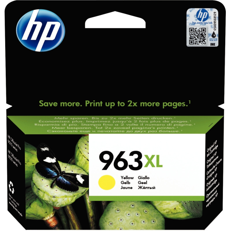 HP 963XL cartouche d'encre jaune grande capacité authentique (3JA29AE)