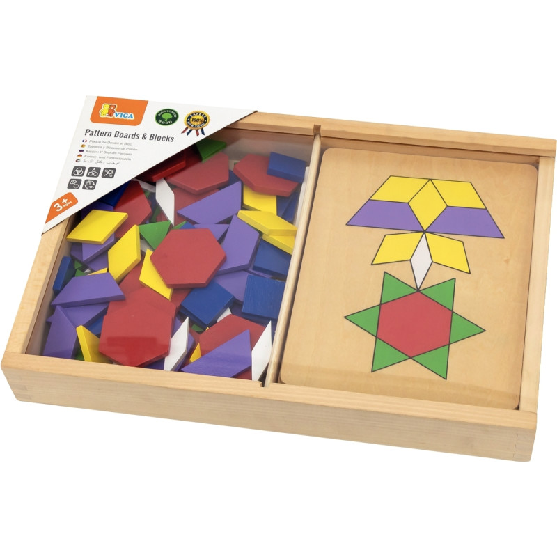 Coffret de 120 mosaïque en bois