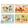 Lot de 4 puzzles, Tout propre !