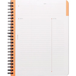 Cahier 160 pages MEETING BOOK RHODIACTIVE, format A5+, couverture en p