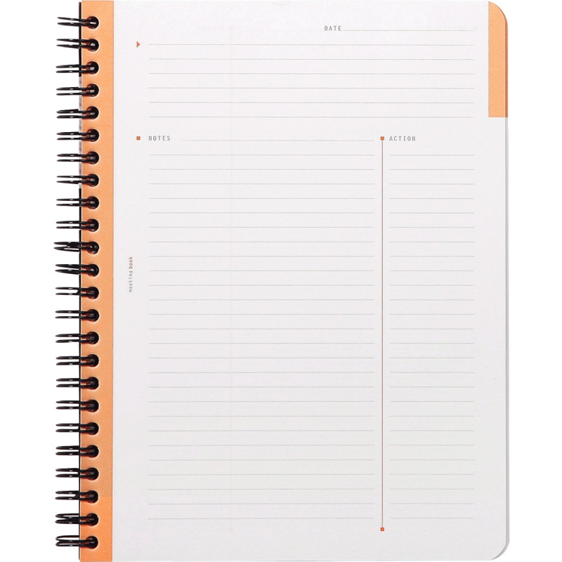 Cahier 160 pages MEETING BOOK RHODIACTIVE, format A5+, couverture en p