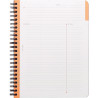 Cahier 160 pages MEETING BOOK RHODIACTIVE, format A5+, couverture en p