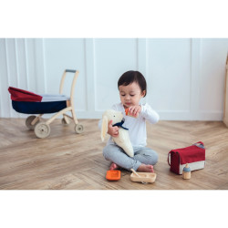 Sac repas de bébé en bois PLAN TOYS, 6 pièces