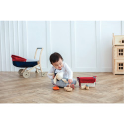 Sac repas de bébé en bois PLAN TOYS, 6 pièces
