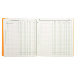Piqûre de 20 feuilles positions de compte format 21 x 19 cm