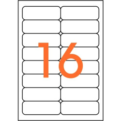 Boîte de 1600 étiquettes multi-usages blanches 99,1x33,9mm