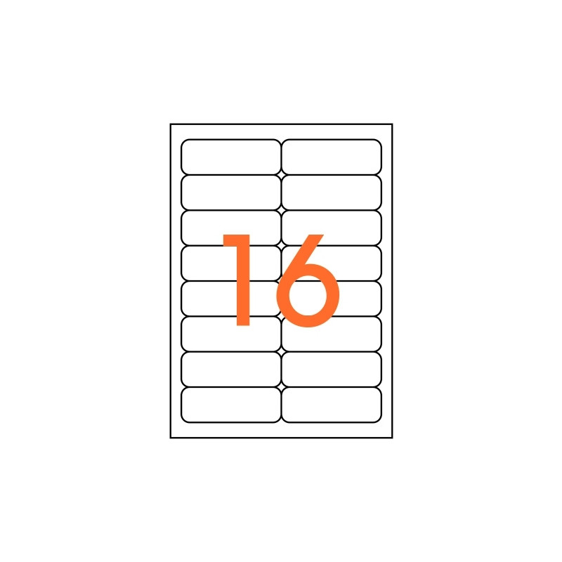 Boîte de 1600 étiquettes multi-usages blanches 99,1x33,9mm