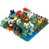 Baril avec poignées de 120 briques de construction UNICO PLUS STANDARD