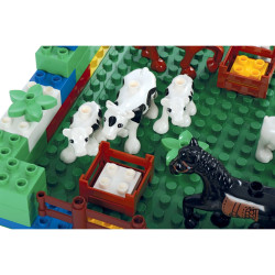 Baril avec poignées de 120 briques de construction UNICO PLUS STANDARD