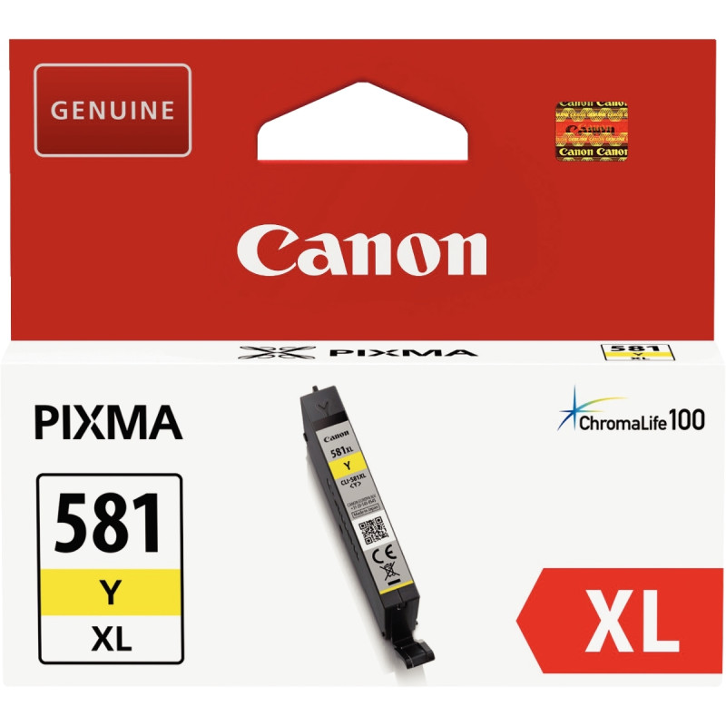 Canon 581XL cartouche jet d'encre jaune haute capacité authentique (CL