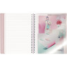 Cahier à reliure intégrale 160 pages KOVERBOOK BLUSH, format A4, quadr