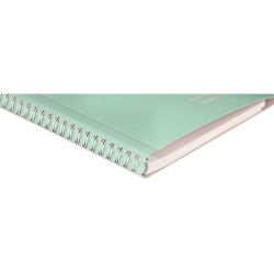 Cahier à reliure intégrale 160 pages KOVERBOOK BLUSH, format A4, quadr