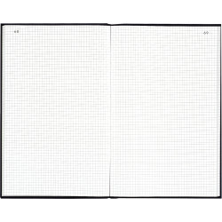 Registre toilé 200 pages foliotées, quadrillé 5x5, format 34 x 22,5 cm