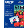 Paquet de 20 feuilles de papier photo brillant marque Brother format A