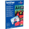 Paquet de 20 feuilles de papier photo brillant marque Brother format A