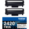 Brother TN2420TWIN pack de 2 toners laser noir authentique