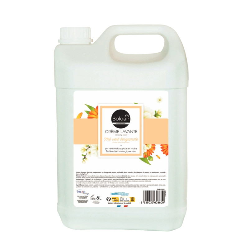 Bidon 5L crème nettoyante thé vert bergamote