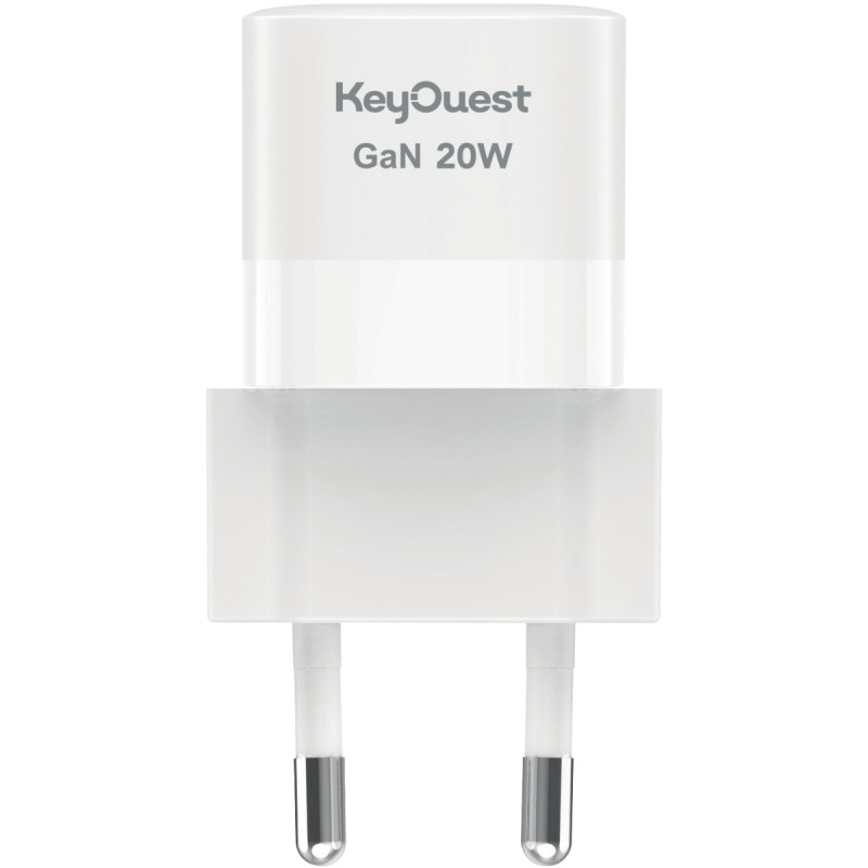 Chargeur secteur 2 port USB 18W/USB-C 20W blanc
