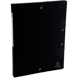 Boite de classement en carte lustrée SCOTTEN dos 2,5 cm, noir