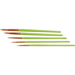 Sachet de 10 pinceaux synthétique ronds n°18