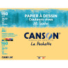 Pochettes de 12 feuilles mi-teintes 160g 24x32cm couleurs vives