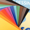 Pochettes de 12 feuilles mi-teintes 160g 24x32cm couleurs vives