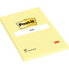 Bloc de 100 feuilles post it notes repositionnables 102 x 152 mm quadr