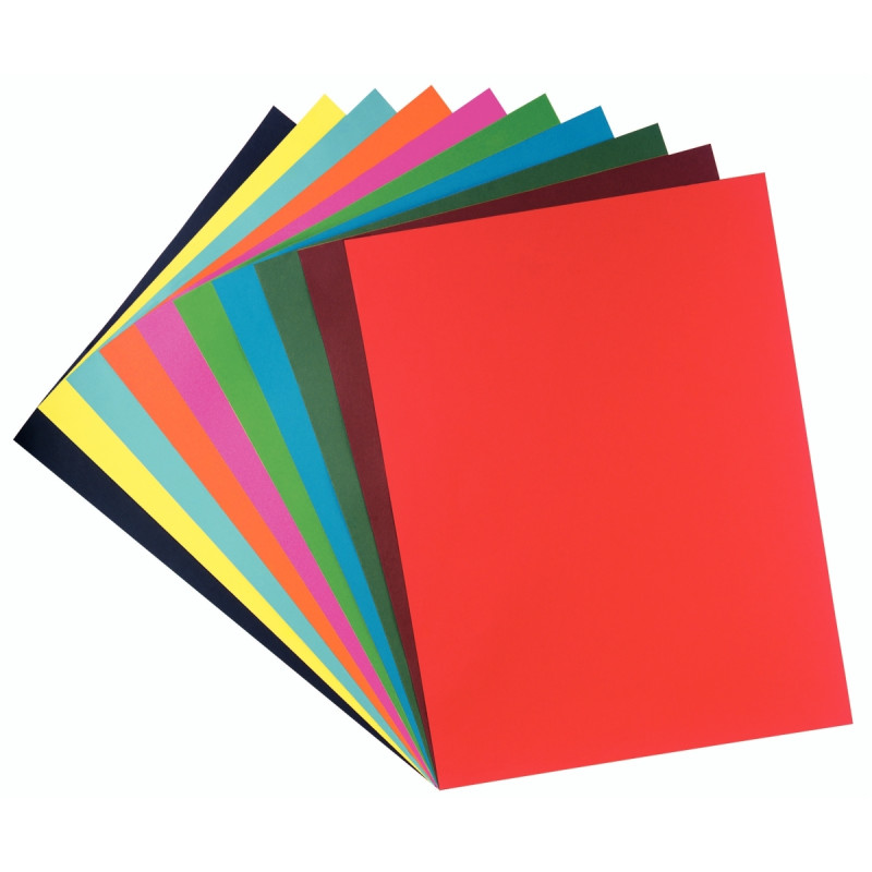 Paquet de 25 feuilles CARTOLINE 50x65cm noir